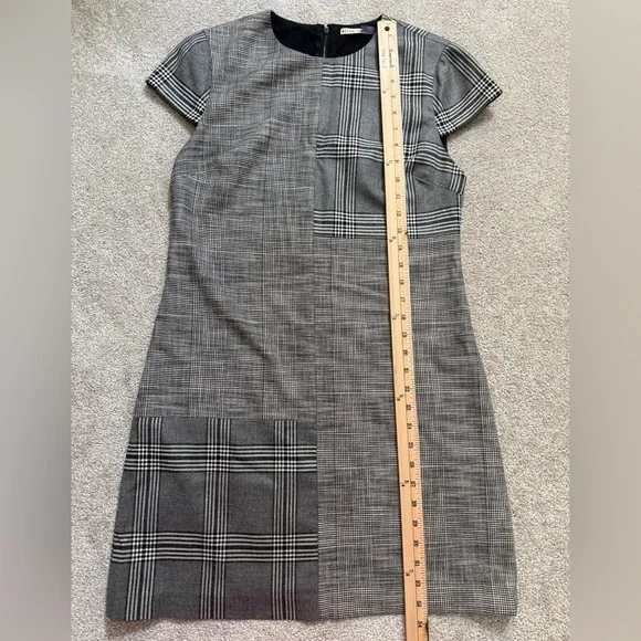 navy blue dress for baby girl COLEY MINI DRESS in OFF WHITE/BLACK main image 0